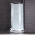 thumbnail image 7 of Breeze 32” x 32” x 77” Corner Shower Kit with Clear Glass, Walls, Base and Hardware, 7 of 18