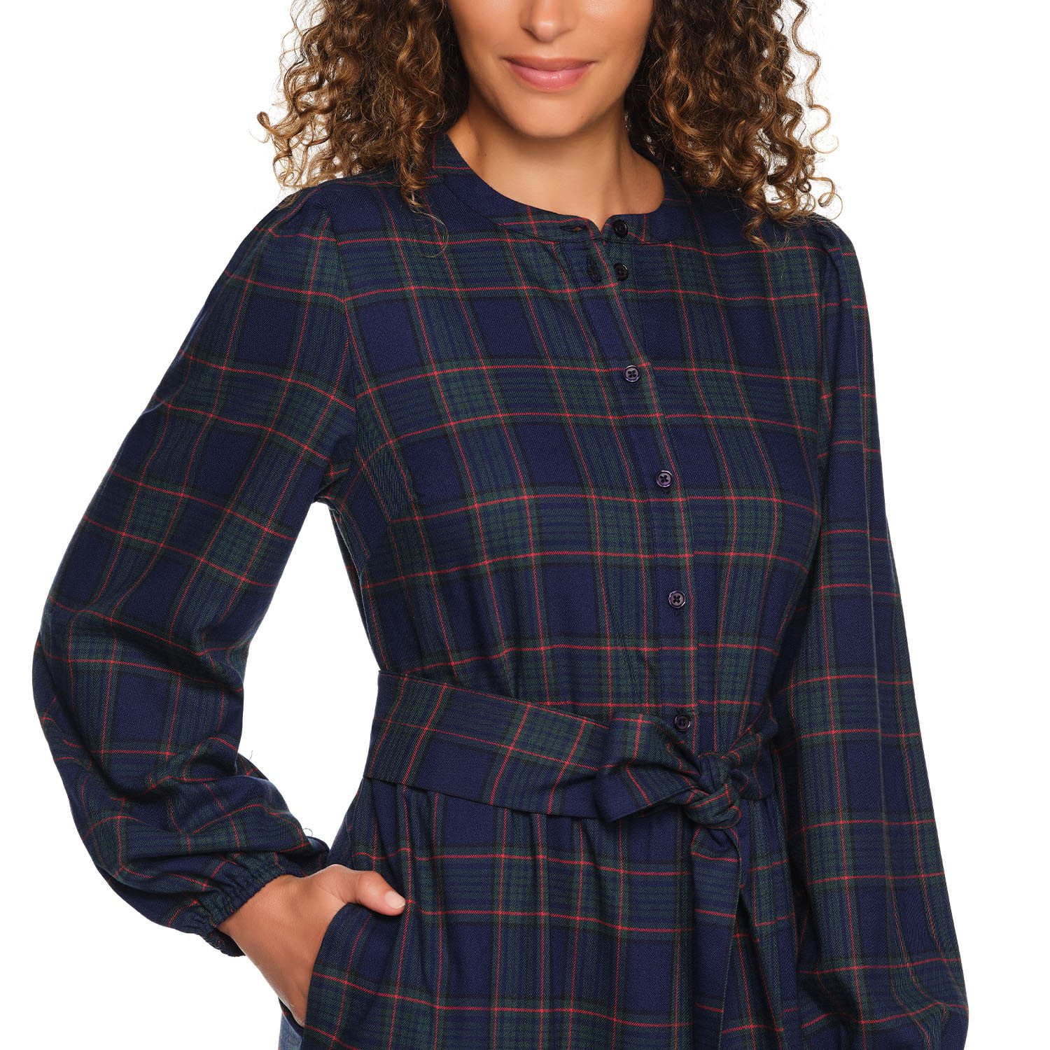 Lands' End Women's Flannel Tiered Maxi Dress - Samsclub.com