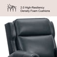 thumbnail image 3 of Pollenza Leather Pushback Recliner Chair, 3 of 8
