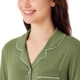 thumbnail image 4 of DreamMark Women's 2-Piece Short Sleeve and Short Notch Collar Pajama Set, 4 of 12