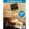 thumbnail image 1 of Brick House Tavern & Tap $100 Value Gift Cards - 4 X $25, 1 of 1