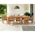thumbnail image 1 of Member's Mark Newport Teak Dining Set with Sunbrella Fabric, 9pc, 1 of 8