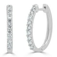 thumbnail image 1 of 0.49 CT. T.W. Prong-Set Diamond Hoop Earrings in 14K Gold (HI, I1), 1 of 3