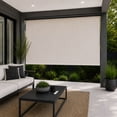 thumbnail image 2 of Rechargeable Motorized Outdoor Sun Shade With Protective Valance - Chalk, 2 of 15