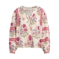 thumbnail image 8 of BILA Women's Printed Pintuck Long Sleeve Cotton Top, 8 of 9