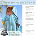 thumbnail image 4 of Kids Character 100% Cotton Hooded Towel With Hand Pockets, 4 of 8