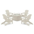 thumbnail image 7 of POLYWOOD Gulf Shores Adirondack Conversation Set with Fire Pit Table, 5pc, 7 of 7