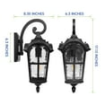 thumbnail image 5 of Cedar Hill 17" Outdoor Wall Lantern with Dusk-to-Dawn Photocell, 5 of 11