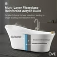 thumbnail image 8 of OVE Decors 70" Skylar Freestanding Bathtub, 8 of 13