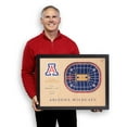 thumbnail image 4 of YouTheFan Arizona Wildcats 25-Layer Basketball Stadium View 3D Wall Art, 4 of 5