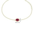 thumbnail image 5 of Genuine Gemstone & Diamond Accent Bracelet in 14K Gold, 5 of 8