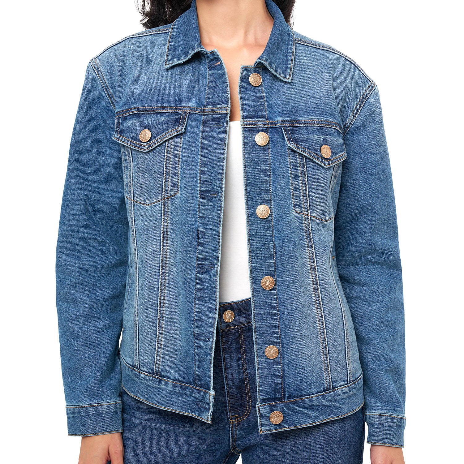 Seven7 Women's Denim Trucker Jacket - Samsclub.com