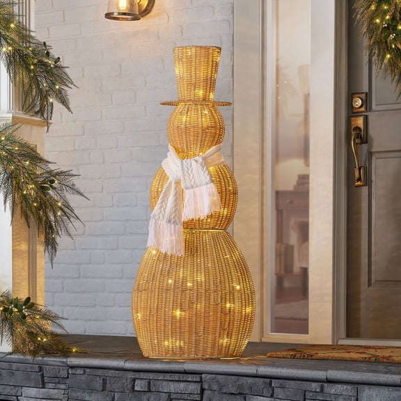Member's Mark Pre-Lit Woven Snowman