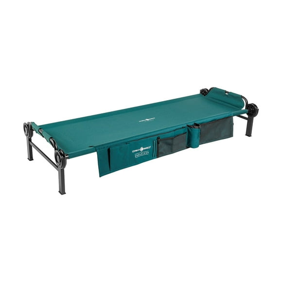 Large Disc-O-Bed Single Cot with Side Organizer