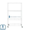 thumbnail image 5 of Seville Classics 4-Tier Steel Wire Shelving, 36" W x 14" D x 56.5"H, 5 of 13