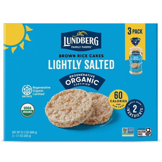 Lundberg Family Farms® Organic Lightly Salted Rice Cakes, 7.1 oz., 3 pk.
