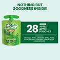 thumbnail image 4 of GoGo SqueeZ Organic Applesauce Pouches, Apple Apple, 3.2 oz., 28 ct., 4 of 7