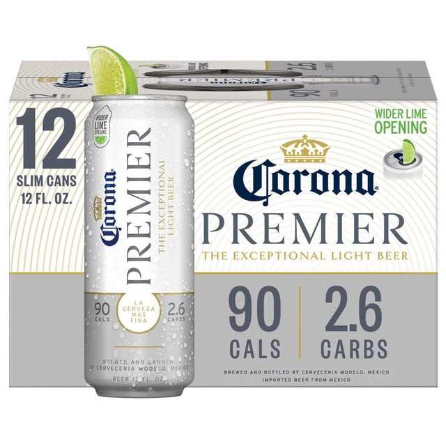 Corona Premier Mexican Lager Beer, 12 fl. oz. can, 12 pk.