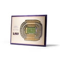 thumbnail image 1 of YouTheFan LSU Tigers 17"x13" 3D 5 Layer Stadium View Wall Art, 1 of 5