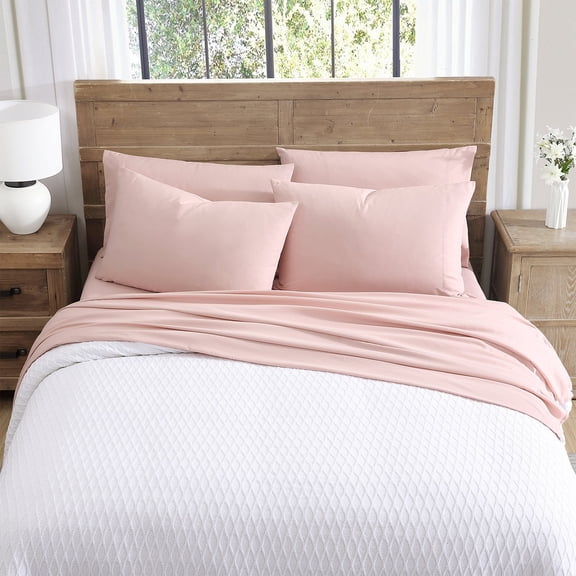 Tahari Home 4-Piece Solid Brushed Microfiber Sheet Set, Twin/TwinXL