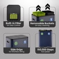 thumbnail image 3 of Simpli-Magic 16 Gallon (30L x 30L) Dual Compartment Step Trash Can, Multiple Colors – Kitchen Garbage Can with Slow-Close Lids – Waste & Recycling Bins, Odor Control, Hands-Free, Easy to Clean, 3 of 5