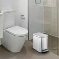 thumbnail image 2 of Simpli-Magic Bathroom Step Trash Can 2-Pack, Choose Color, 6 Liter / 1.6 Gallon Compact Bins with Hands-Free Foot Pedal and Quiet Soft-Close Lid for Bathroom, Bedroom, Office, 2 of 5