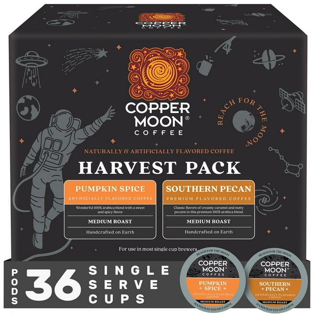 Copper Moon Coffee Medium Roast Coffee Pods, Harvest Pack, 36 ct.