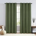 thumbnail image 1 of Sun Shield Chalmer Linen Blend 100% Blackout Panel Curtains (Pair) 7' to 9' Options, 1 of 4