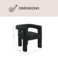 thumbnail image 4 of Mila Boucle Fabric Dining Chair, 4 of 10