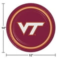 thumbnail image 2 of Collegiate Round Paper Plates, 10", 85 ct., Choose Your Team, 2 of 6
