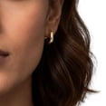 thumbnail image 5 of Wide Polished Gold Hoop Earring in 14K Gold, 5 of 5