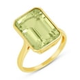 thumbnail image 2 of Emerald Shaped Ring in 14K Yellow Gold, 2 of 7
