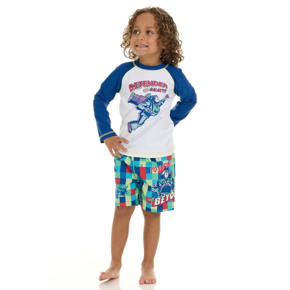 Character Boys 2 Piece Rashguard and Swim Trunk Set
