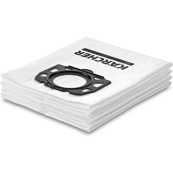 Karcher WD Wet-Dry Vacuum Replacement Fleece Filter Bags for WD Vacuum 4 Pack