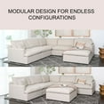 thumbnail image 4 of Capri Modular Fabric 6-Piece Sectional, 4 of 9