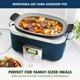 thumbnail image 3 of GreenPan Elite 8-in-1 Programmable 6 Quart Electric Slow Cooker, Ceramic Nonstick (Choose Color), 3 of 8
