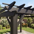 thumbnail image 9 of Range 14' x 12' Black Steel Pergola w/ Trellis Roof, 9 of 13