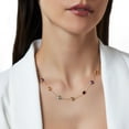 thumbnail image 4 of Multi Gemstone Station Necklace in 14K Gold, 4 of 5