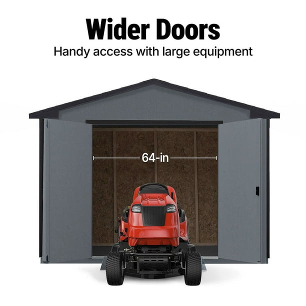 Handy Home Products Gable 10' x 16' Outdoor Wooden Shed, Choose