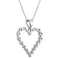 thumbnail image 3 of Round Cut Heart Diamond Pendant Necklace in 14K Gold, 3 of 5