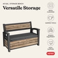 thumbnail image 7 of Keter Signature Collection 60 Gal. Resin Deck Box Storage Bench, 7 of 14