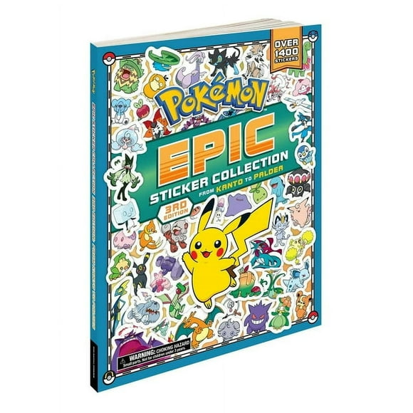 Pokémon Epic Sticker Collection 3rd Edition: From Kanto to Paldea, Paperback