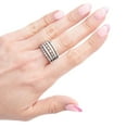 thumbnail image 4 of Diamond Multi Row Ring in Sterling Silver, 4 of 4