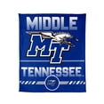 thumbnail image 1 of Logo Brands Middle Tennessee State University Blue Raiders 60"x70" Super Plush Blanket, 1 of 7