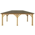 thumbnail image 1 of Yardistry All-Cedar Meridian Gazebo with Aluminum Roof, Choose Size, 1 of 8