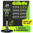 thumbnail image 1 of GilletteLabs Men's Exfoliating Razor, 5 Blade, Handle + 8 Cartridges, 1 of 10