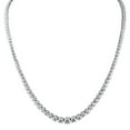 thumbnail image 1 of Round Cut Diamond Riviera Tennis Necklace in 14K Gold, 1 of 7