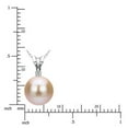 thumbnail image 5 of 7-7.5MM Freshwater Pearl and Diamond Pendant and Earring Set, 5 of 5