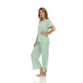 thumbnail image 3 of Flora Nikrooz 2-Piece Short Sleeve and Capri Pajama Set, 3 of 8