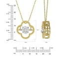 thumbnail image 7 of 0.32 CT. T.W. Marquise Cut Clover Dancing Diamond Pendant in 14K Gold, 7 of 9